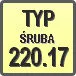 Piktogram - Typ: SRU220.17